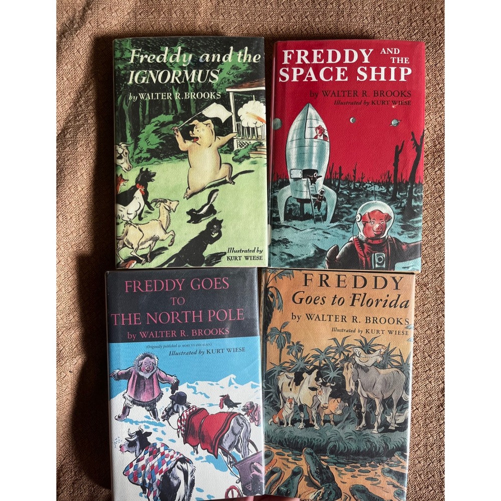 Freddy the Pig Book Set 4 Walter R Brooks Overlook Press Hardcover vintage